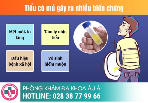 Tác hại nguy hiểm do đi tiểu có mủ gây ra